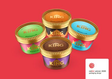 Ledo dobitnik prestižne nagrade Red Dot za dizajn King čašica