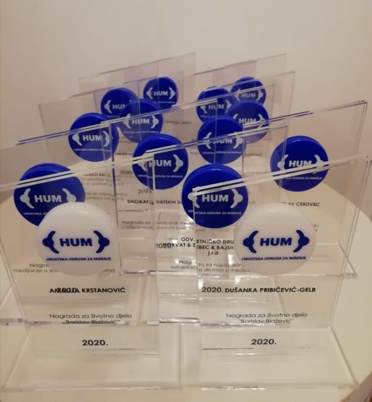 Nagrade Hrvatske udruge za mirenje povodom Dana rješavanja sukoba