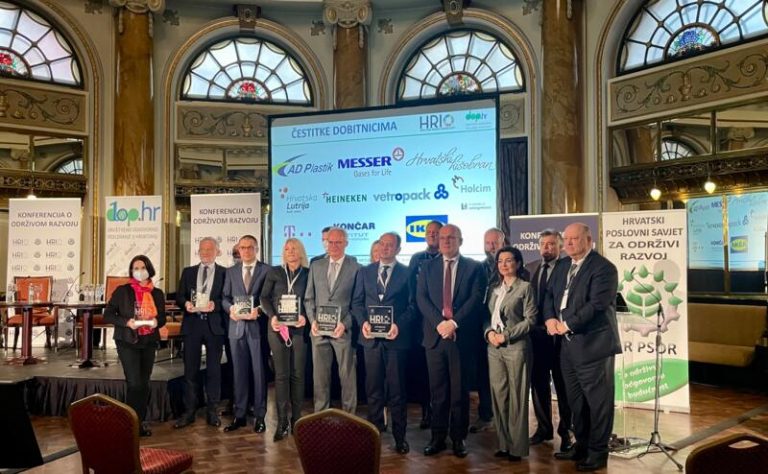 Dodijeljene 14. nagrade Hrvatskog indeksa održivosti – HRIO
