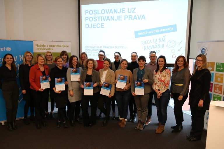 Otvorene prijave na UNICEF-ovu CSR akademiju „Djeca su naš najvažniji posao“