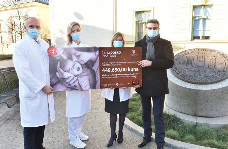 PBZ Grupa donirala KBC-u Sestre milosrdnice suvremeni UZV uređaj za bolje liječenje malenih pacijenata