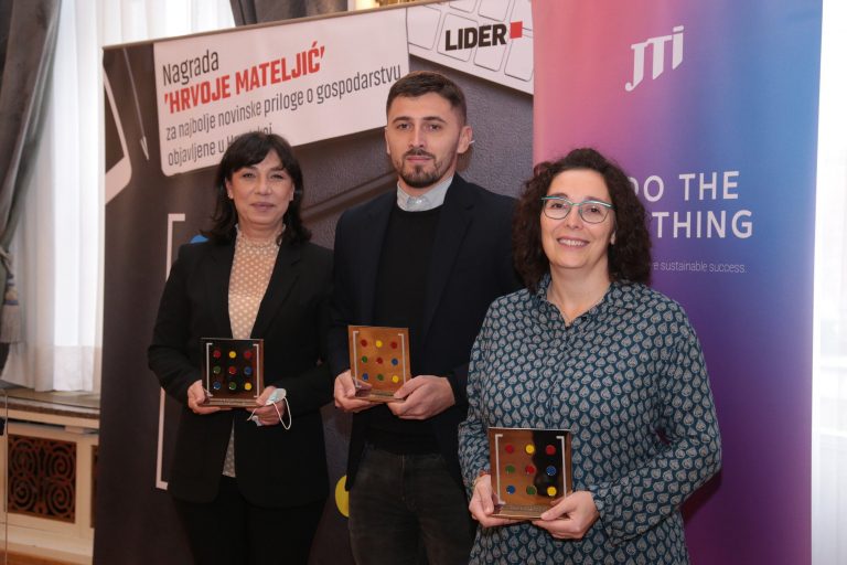 Nina Domazet, Sandra Leskovar i Ivan Tominac proglašeni najboljim gospodarskim novinarima u Hrvatskoj
