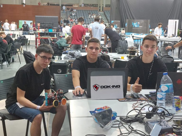 Mladi robotičari uspješni na 3. Europskom RoboCupu u Portugalu uz potporu DOK-ING-a