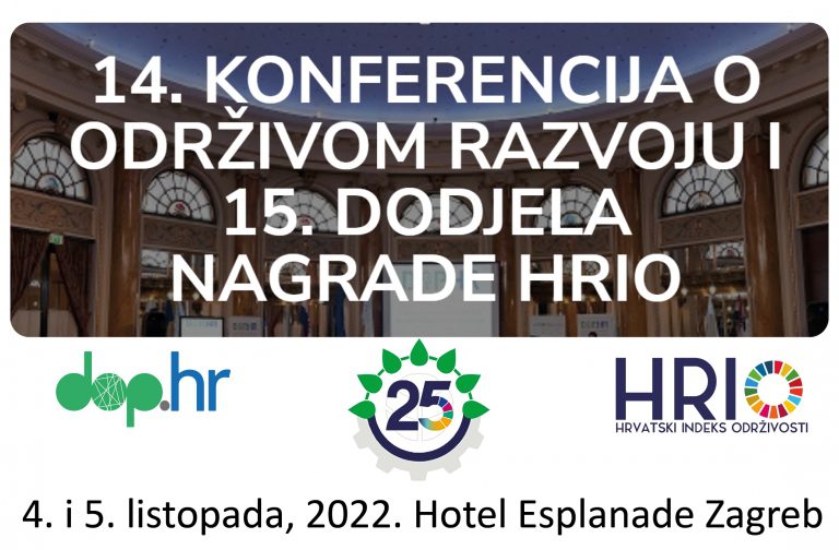 HR PSOR: 14. Konferencija o održivom razvoju 4. i 5. listopada 2022.