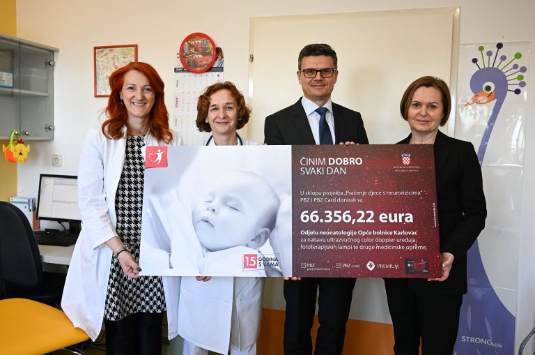 PBZ grupa donirala više od 66.000 eura Odjelu neonatologije karlovačke bolnice   