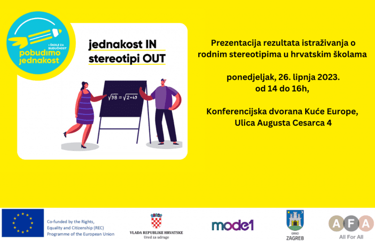 Završna konferencija projekta “Jednakost IN Stereotipi OUT – nastavnici za buduće generacije“