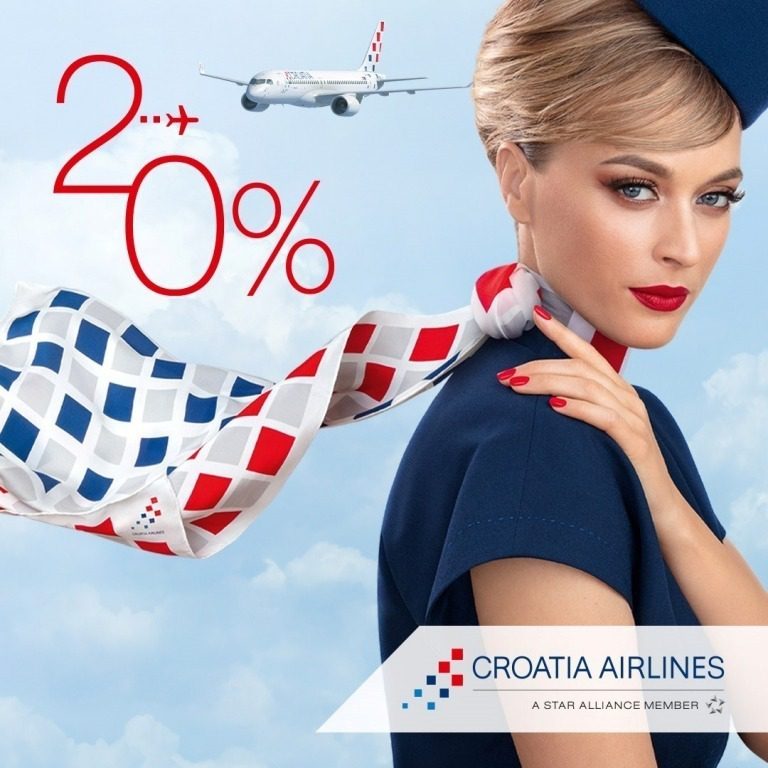 Croatia Airlines nudi 20 posto popusta za letove u europska odredišta