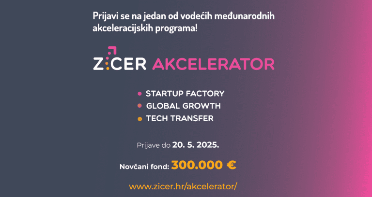 Otvorene su prijave za ZICER-ove nove akceleracijske programe, a startupove čeka više od  300.000 eura!