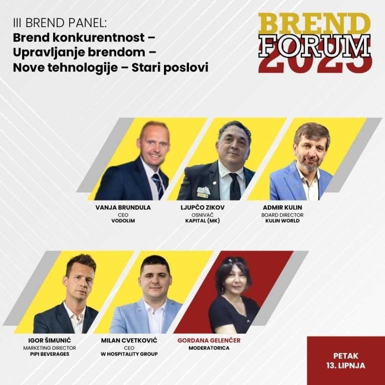 Brend Forum panel: BREND KONKURENTNOST – UPRAVLJANJE BRENDOM – NOVE TEHNOLOGIJE
