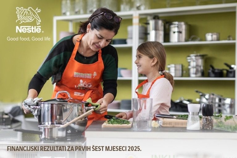Nestlé ostvario organski rast od 2,9 % u prvih šest mjeseci 2025. godine